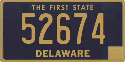 DE license plate 52674