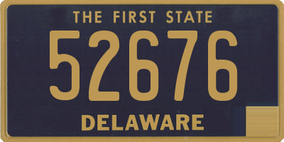 DE license plate 52676