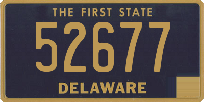 DE license plate 52677