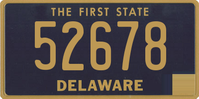 DE license plate 52678