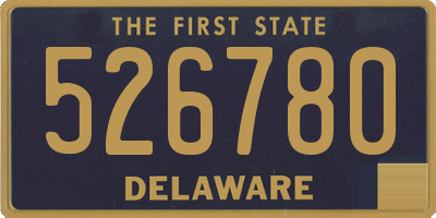 DE license plate 526780