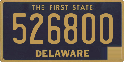 DE license plate 526800