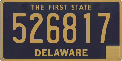 DE license plate 526817