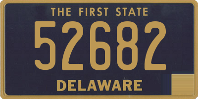 DE license plate 52682