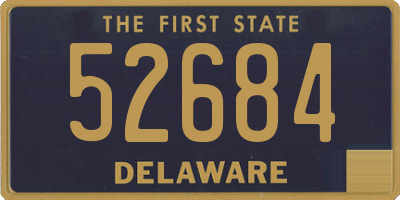 DE license plate 52684