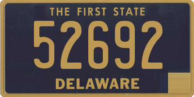 DE license plate 52692