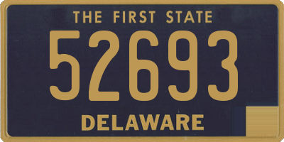 DE license plate 52693