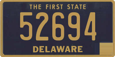 DE license plate 52694