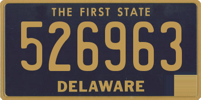 DE license plate 526963