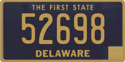 DE license plate 52698