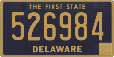 DE license plate 526984