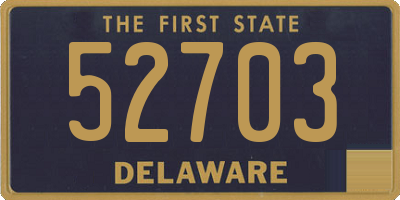 DE license plate 52703