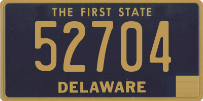 DE license plate 52704