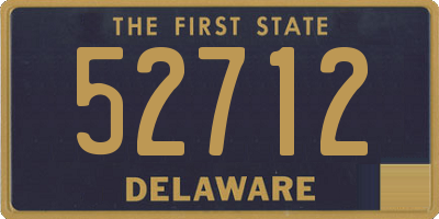 DE license plate 52712