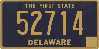 DE license plate 52714