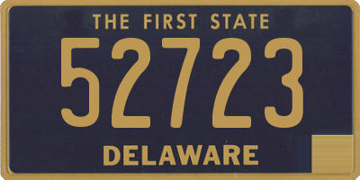 DE license plate 52723