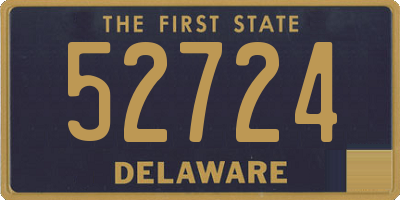 DE license plate 52724