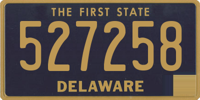 DE license plate 527258
