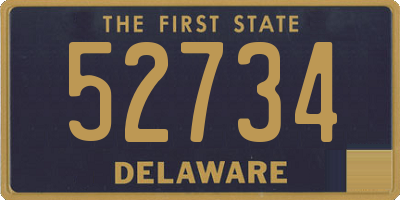 DE license plate 52734