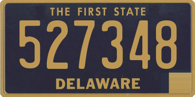 DE license plate 527348