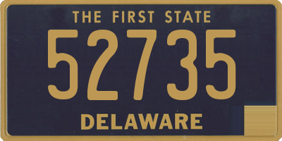 DE license plate 52735