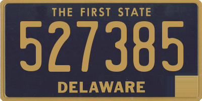 DE license plate 527385