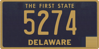 DE license plate 5274