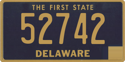 DE license plate 52742