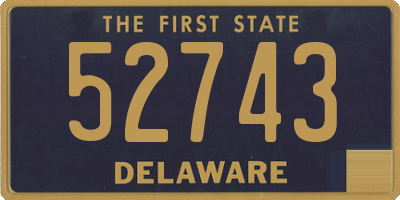 DE license plate 52743