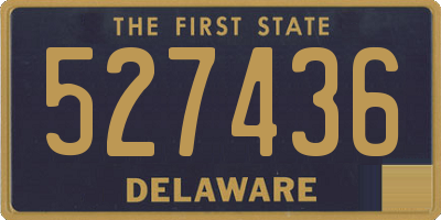 DE license plate 527436