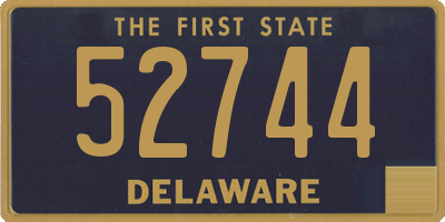 DE license plate 52744