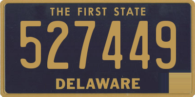 DE license plate 527449