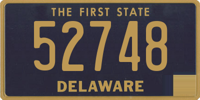 DE license plate 52748