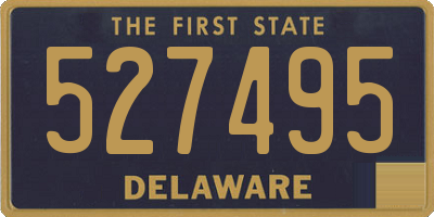 DE license plate 527495
