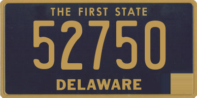 DE license plate 52750