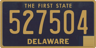 DE license plate 527504