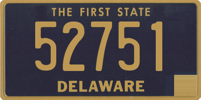 DE license plate 52751
