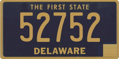 DE license plate 52752