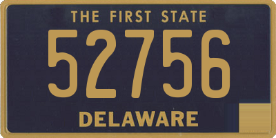 DE license plate 52756