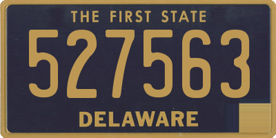 DE license plate 527563