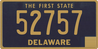 DE license plate 52757