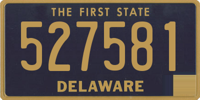 DE license plate 527581
