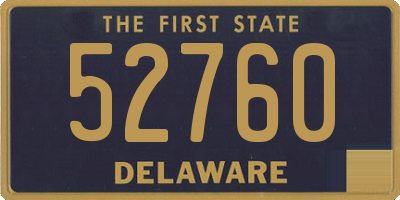 DE license plate 52760
