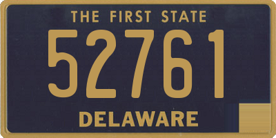 DE license plate 52761