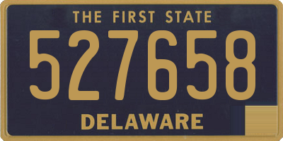 DE license plate 527658