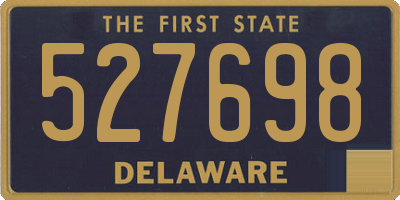 DE license plate 527698