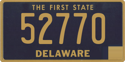 DE license plate 52770