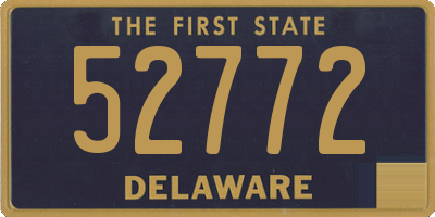 DE license plate 52772