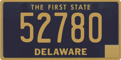 DE license plate 52780