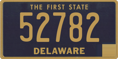 DE license plate 52782